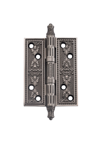 Универсальная петля врезная латунная A030-G 4262 BL.SILVER  (Размер L 101x77x4 мм, чернёное серебро)