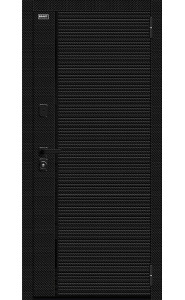 Входная дверь Лайнер-3, цвет Black Carbon/Off-white