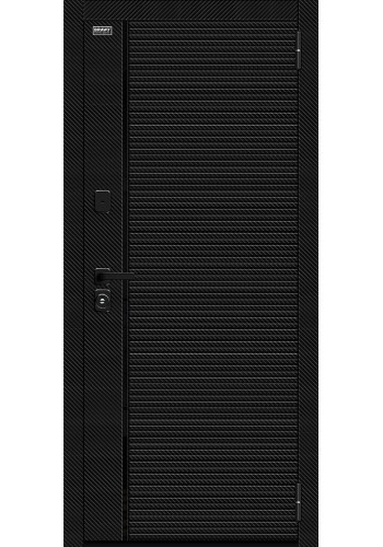 Входная дверь Лайнер-3, цвет Black Carbon/Off-white