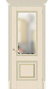 Межкомнатная дверь Классико-33G-27, со стеклом, цвет Ivory